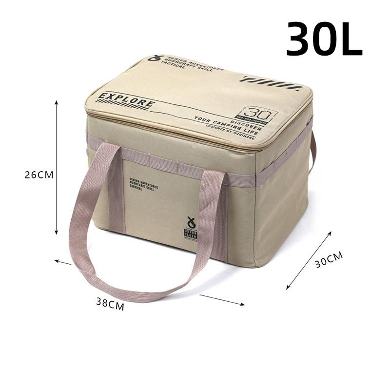 

Вулична складана сумка для зберігання Пікнік Кемпінгове обладнання Ящик для зберігання Посуд Кухонне приладдя Польова тактика Велика сумка для зберігання 30L