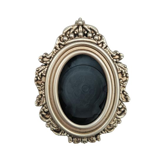 

Vintage Photo Frame Refrigerator Magnet DIY Oval Picture Holder Decorative Fridge Magnet Home Kitchen Office Whiteboard Decor D