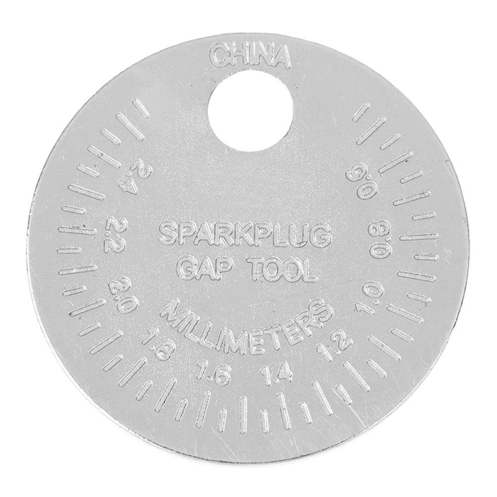 1-3PCS Coin-Type 0.6-2.4mm Ignition Spark Plug Gap Gauge Measurement Tool Range Spark Plug Gage Caliber Measuring Tool Feeler