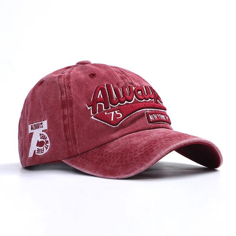 Washed Casual Youth Letter Embroidered Sun Hat Men Street Fashion Baseball Cap Baseball Cap Girl Hat