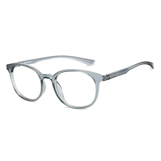 LENSKART BLU | Zero Power Bluecut & Antiglare Computer Eyeglasses | Full Rim Round | For Men & Women | Medium | LB E14240