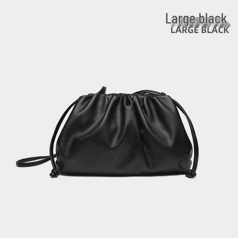 High-End Textured Cloud Dumpling Women's Shoulder Bag - Niche Pleated Design
