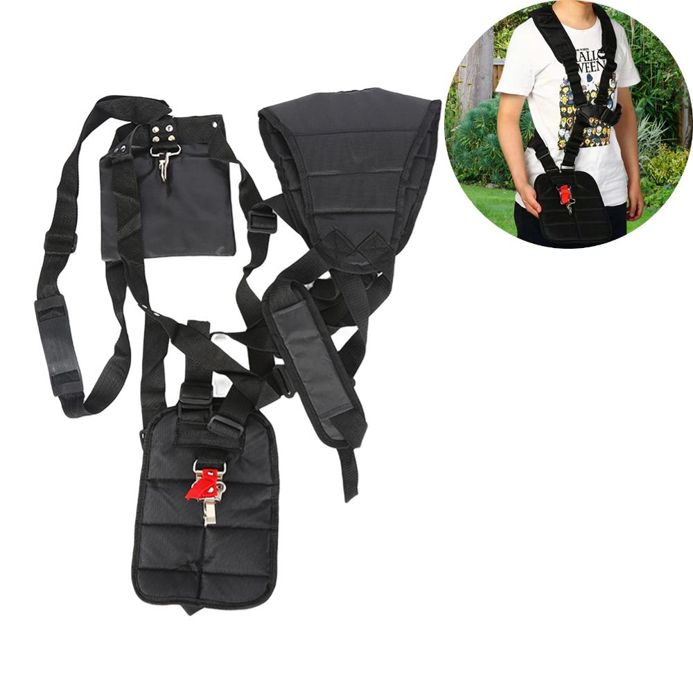 Lawn Mower Harness Strap Adjustable Grass Trimmer Strap Double Shoulder Strap Labor Saving Strimmer Mower Shoulder Strap