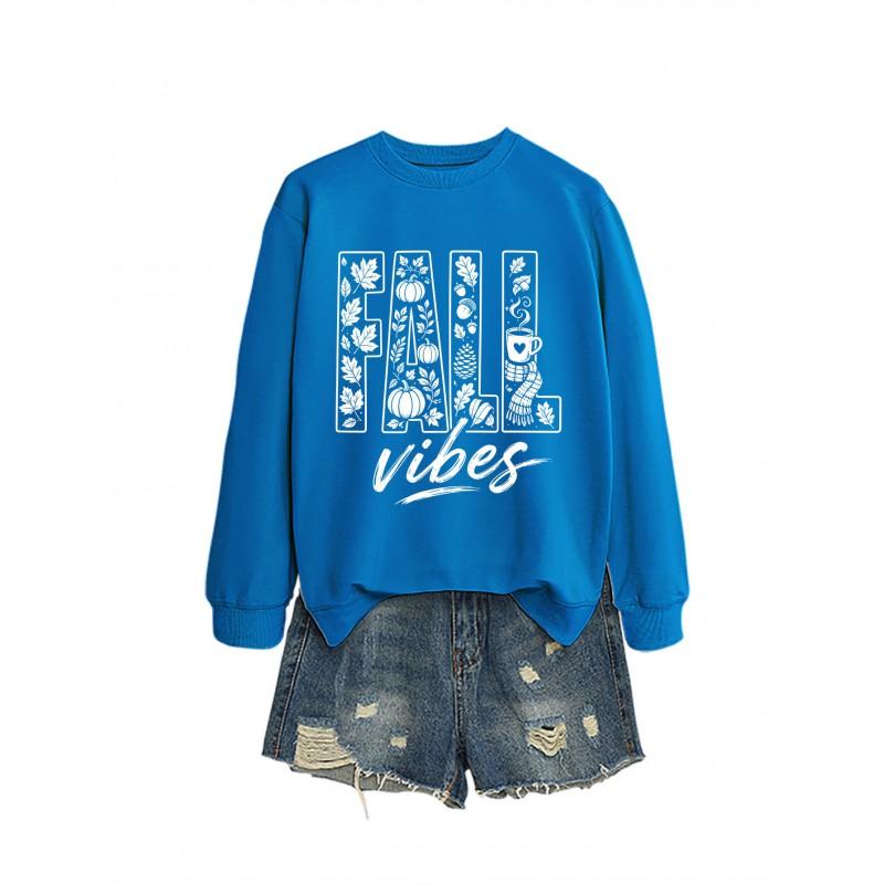Womens Oversized Cotton Hoodie Sweatshirt Fall Print Graphic Loose Fit Long Sleeve Crew Neck