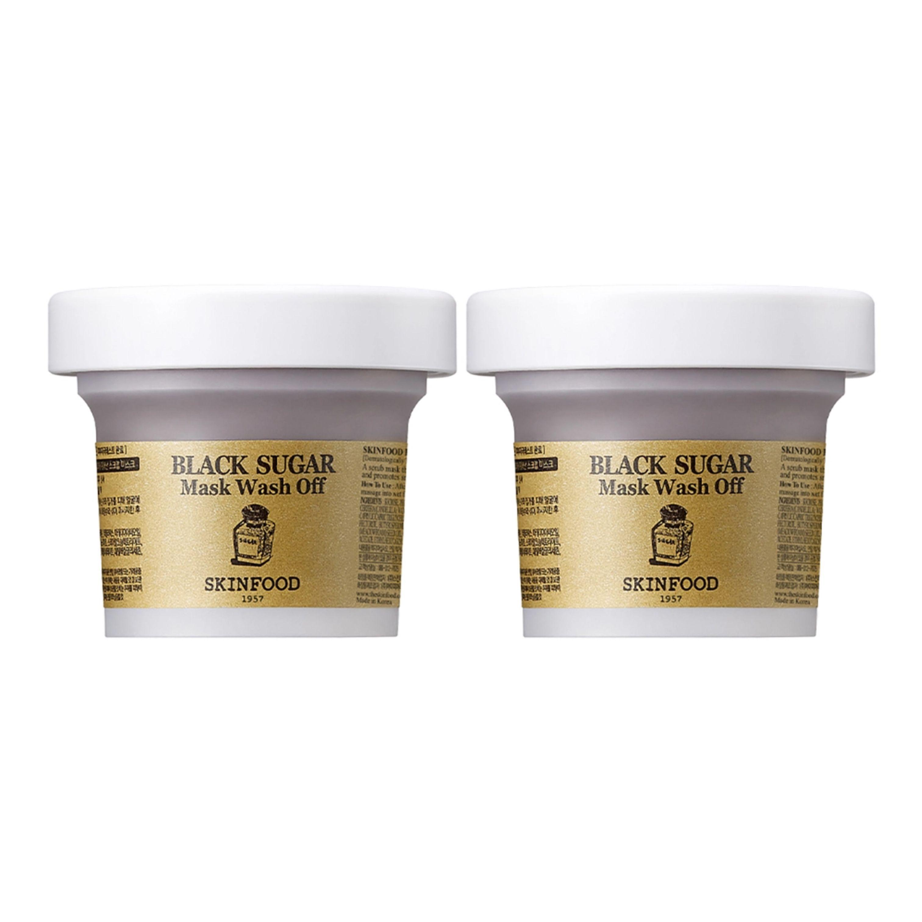 Skinfood Black Sugar Mask Wash Off 120g x 2