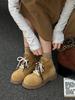 2025 new retro derby shoes platform heightening casual leather shoes British style commuting versatile big head tooling shoes
