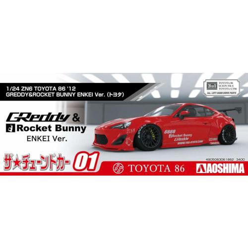 Aoshima Bunka Kyozai (AOSHIMA) 1/24 The Tuned Car Series No. 1 Toyota ZN6 TOYOTA86 '12 GREDDY & ROCKET BUNNY ENKEI Ver. Plastic Model