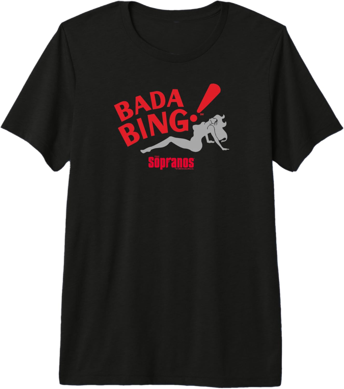The Sopranos Bada Bing! Adult Premium Tri-Blend T-Shirt S разноцветный