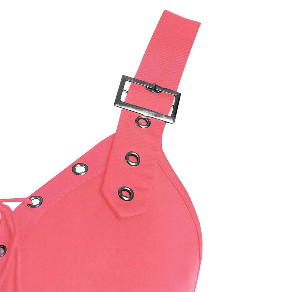 Kvinner Plus Size Cool Solid Bandasje Uregelmessig Hem Ermeløs Camisole Mini Dress