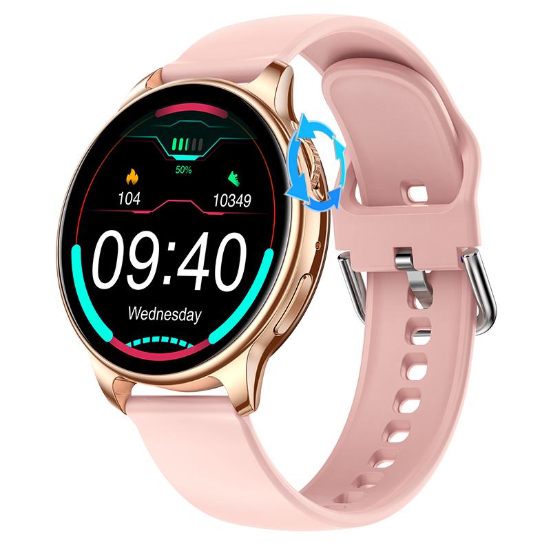 696 Bt Call Smart Watch Men Women Rotating Button Smartwatch Heart Rate Test 1.32 Inch 360*360 Relojes Inteligentes Ladies