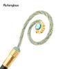 Golden Blue Hanger Blue Diamond Fashion Stick Decorative Cane Elegant Fashion Cane Cosplay Alloy Crosier Vintage Stick 90cm