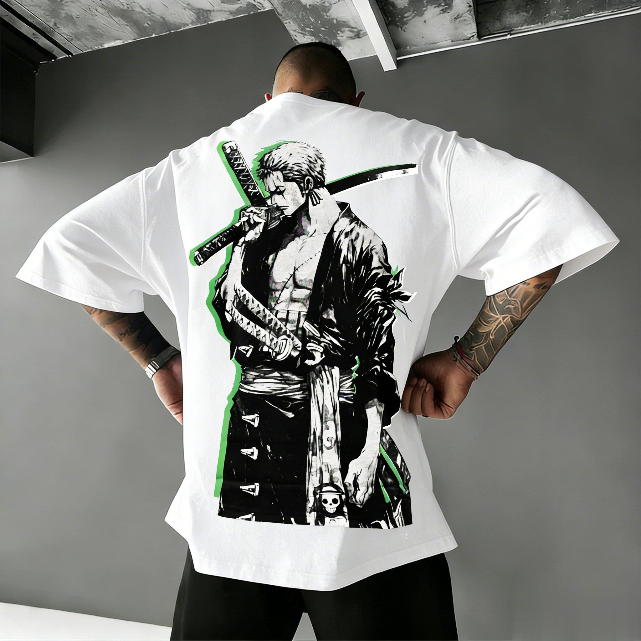 

Унісекс Футболка Аніме Зоро Streetwear Чоловіки Жінки Бавовна Коротка Рукава Футболка Графічний Принт Японський Повсякденний Літні Топи Y2k 2XL