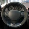 Ized Car Steering Wheel Cover Black Suede Steering Wheel Braid For BMW M Sport M3 E90 E91 E92 E93 E87 E81 E82 E88 X1 E84
