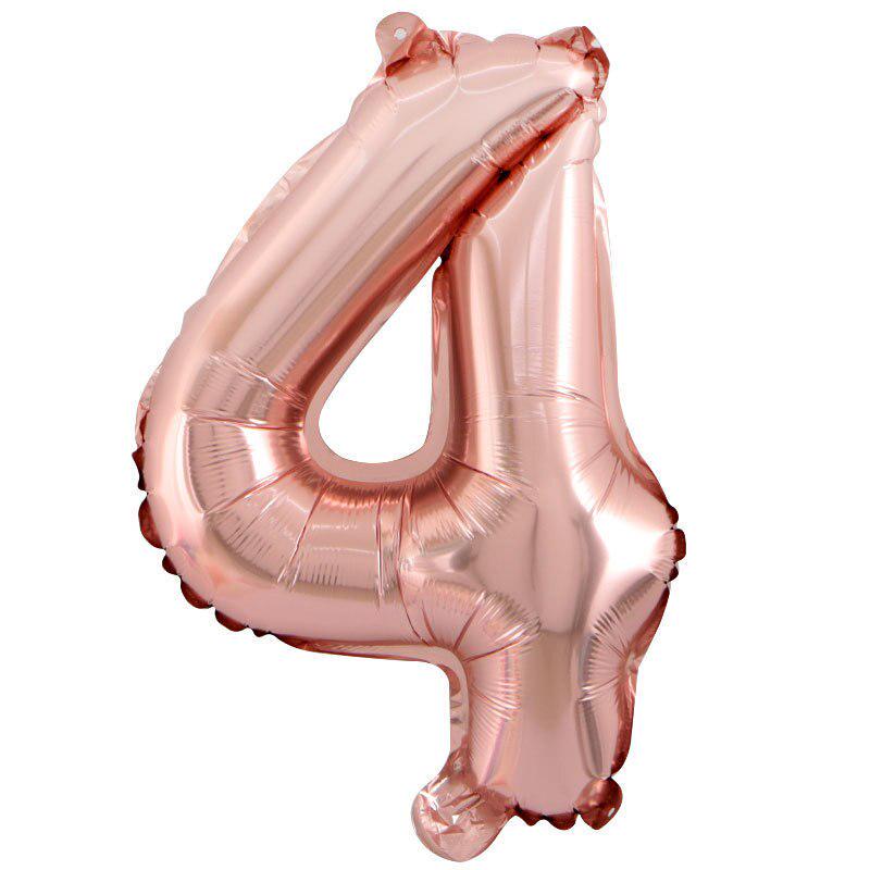 32inch Gold Rose Blue Silver Number Aluminum Film Balloons Digital Baby Shower Christmas Wedding Happy Birthday Party Decoration