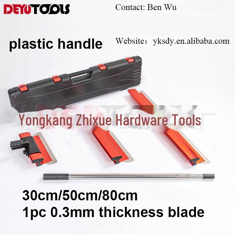 Stainless Steel Wall Putty and Plaster Scraper Set with Plastic Box
