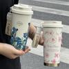 Lily of the Valley Double-Wall Thermos Cup with Straw - Student & Car Friendly