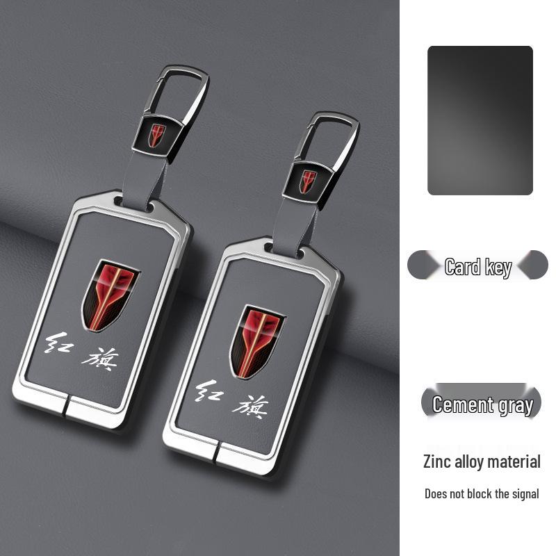 Hongqi Card Key Case: HS7/HS5/H7/H5/EHS3 High-End Metal Shell Ornament