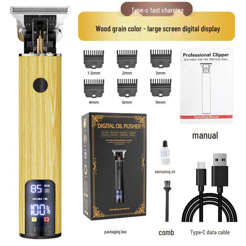 Retro Multifunctional TYPE-C Fast Charging Portable Hair Clipper