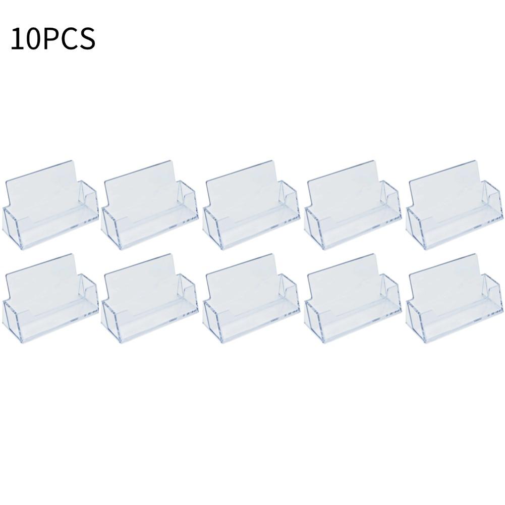 1/2/3/4/5/10pcs Clear Desk Shelf Box Storage Display Stand Acrylic Plastic Transparent Business Card Holder Place Card Holder