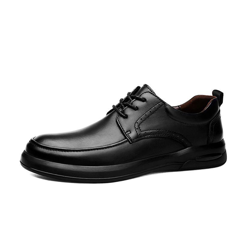 Herbst neue Businesskleid lässige Lederschuhe Herren britische Mokassins weiche Sohle Trendmode atmungsaktive Vaterschuhe