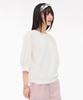 CHASECULT Women'S Variation Sleeve 3/4 Sleeve T-Shirt - Ivory