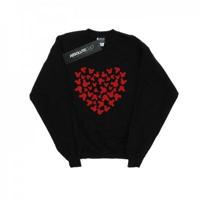 Womens/Ladies Mickey Mouse Heart Silhouette Sweatshirt