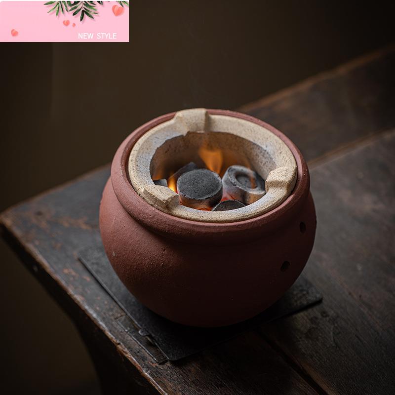 Japanese Clay Stove Tea Warmer Charcoal Fire Base Teapot Warmer Luxury Coffee Heater Tea Stove Kettle Stand Teaware Ornament
