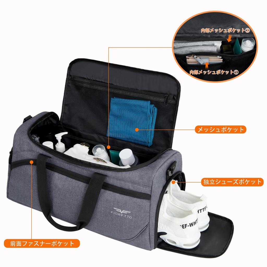 Bag Golf Travel Large Capacity Sports Bag with Shoe Compartment Gym Bag Travel Bag School Bag Lightweight Stylish Popular Wet Dry Separation Unisex