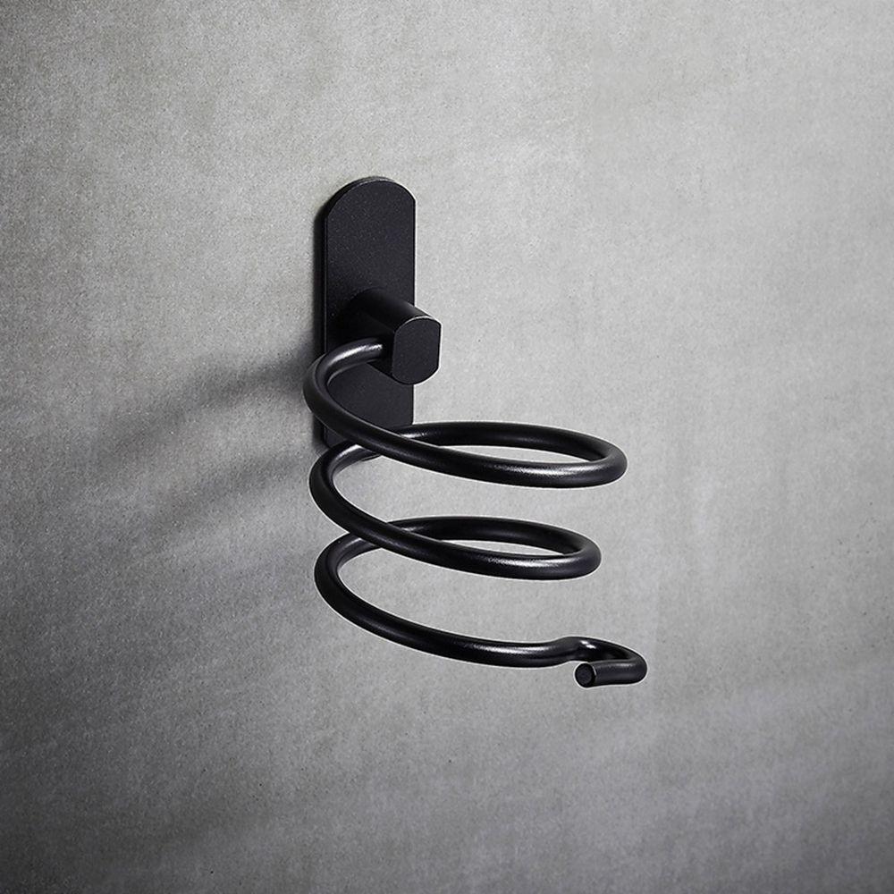 Organizer Spiral Stand Hanger Hair Dryer Holder Storage Shelf Hairdryer Rack Bathroom Accessory
