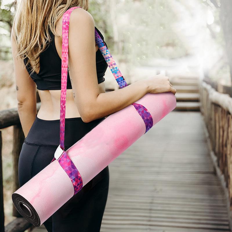 1Pc Yoga Mat Strap Stretch Adjustable Yoga Mat Carrier Shoulder Strap Yoga Belt