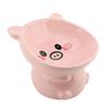 Cat Food Bowl Elevated for Dog Ceramic Cute Cartoon Animal Piggy Shape Tip Proof Home Multifunctiona
