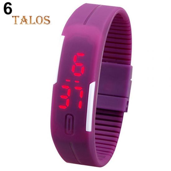 Herren Damen Uhren Wasserdicht Silikon Rote LED Sport Armband Touch Digitale Armbanduhr
