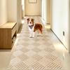 Keilymat Adhesive Hallway 60 X 600 Diamond TPR Soundproofing Carpet, Cm, Beige, Pattern, Water-Repellent, Non-Slip,