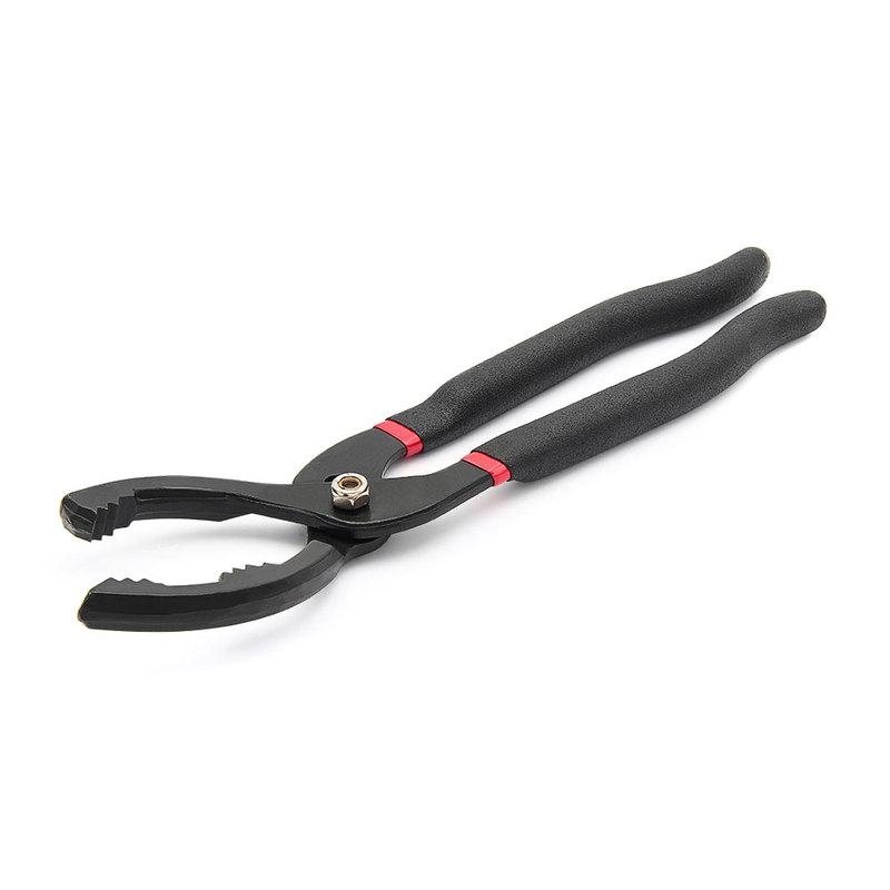 1pc 12 Inch Car Oil Filter Pliers Clamp Type Wrench Oil Filter Remove Disassembly Tool Filter Element Wrench 15 ° Bend Grip
