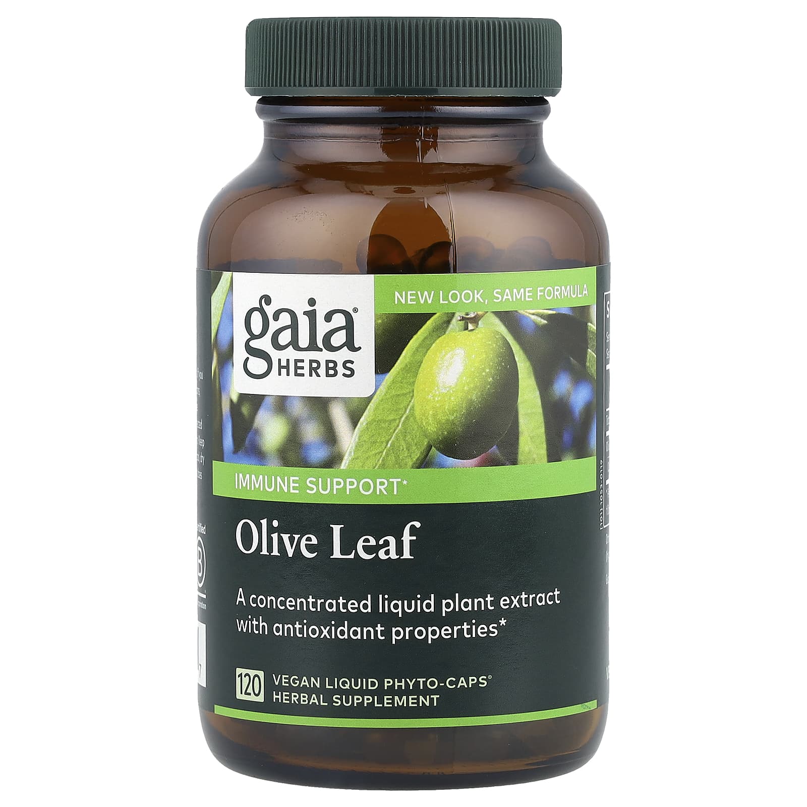 

Olive Leaf, Vegan Liquid Phyto-Caps® 120 Tablets