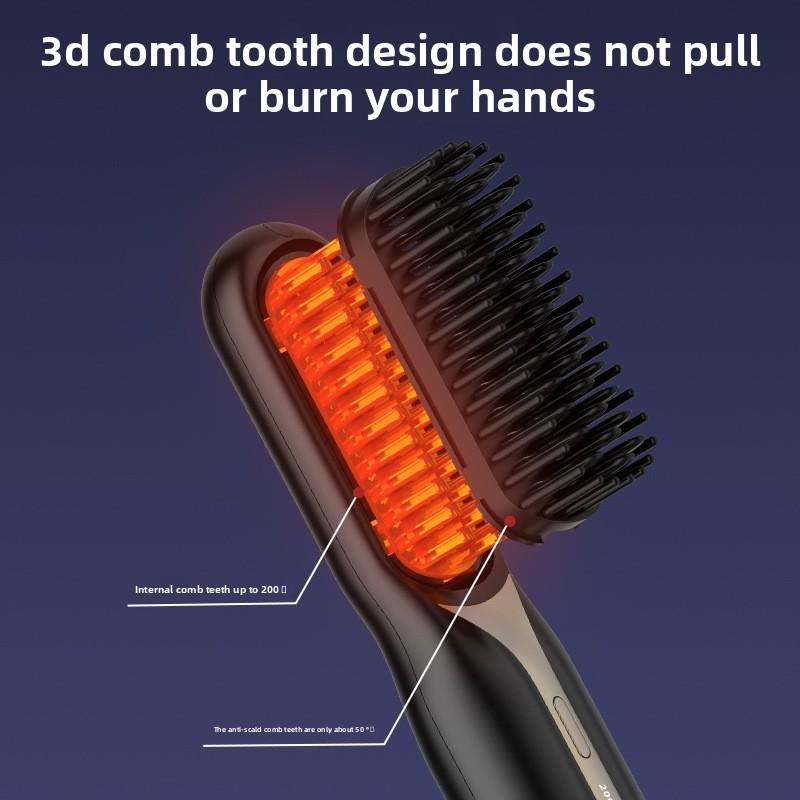 New Wireless Hair Straightener, Rechargeable, Portable Hair Straightener, High Cranial Top Artifact, Negative Ion Straight Curling Iron