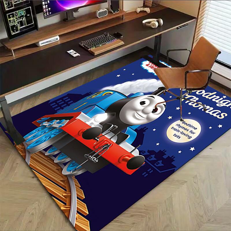 1pc Thomas Friends Adventure Carpet for Playroom Bedroom Living Room Sofa Home Decor,kids Game Area Rug Non-slip Floor Mat Y73046