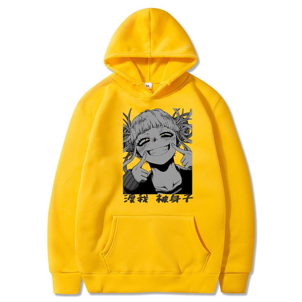 Japan Anime My Hero Academia Himiko Toga Graphic Printed Men Women Hoodies Boku No Hero Academia Streetwear Harajuku Sweatshirt