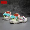 Girls Outdoor Sandals Summer Lightweight Breathable Walking Beach Shoes Open-Toe Comfortable Outdoor Sport Sandals for Kids