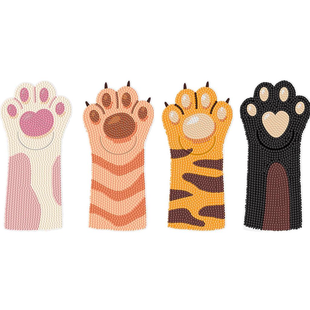 3 Stück Katze DIY Diamant Lesezeichen Kunstprojekte Diamant Malerei Kunst Lesezeichen zum Selbermachen Anfänger Erwachsene Kunst Handwerksmaterialien