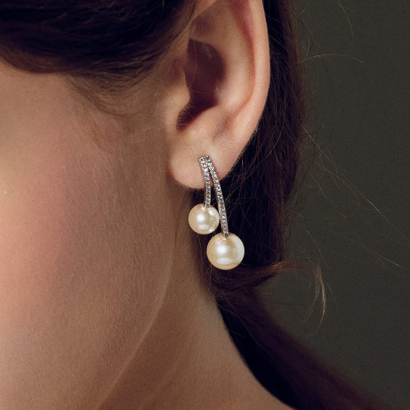 Les Bijoux Philosophy LB_Double pearl earring
