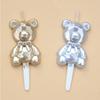Birthday Cake Decoration INS Diamond Bear Candle Cute Cartoon Children's Party Baking Decoration Supplies