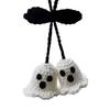 1 Pair Ghost Pendants Crochet Car Mirror Hanging Accessories