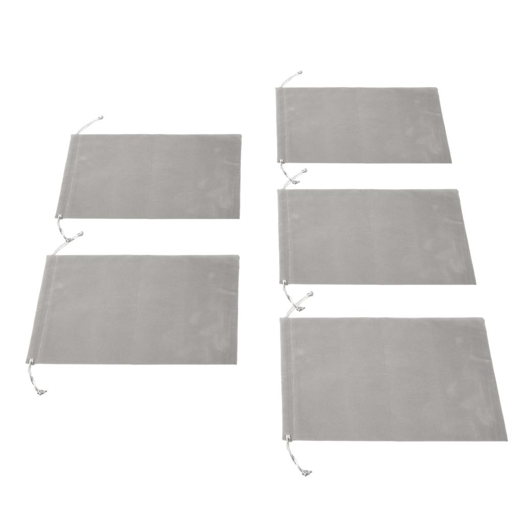 5Pcs Headphone Protection Pouch Bag Large Capacity Drawstring Lightweight Portable Headphone Storage Bag 20x30cm