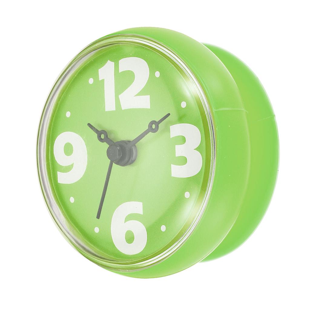 Uxcell 7.5cm Waterproof Mini Shower Clock Small Table Kitchen Living Bathroom Room Wall Clock Toilet Round Sucker Decor Art