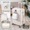 Li Shen Aluminum Frame Luggage with Cup Holder
