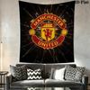 Man Utd C Wall Hanging Printed Fabric Blanket Decorative Tapestries for Bedroom Living Room Home Decor