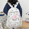 Cute Cartoon Sanrio Hello Kitty Backpack Large Capacity Student Schoolbag  Delicate Personality Trendy Girly Kt Bag Gifts
