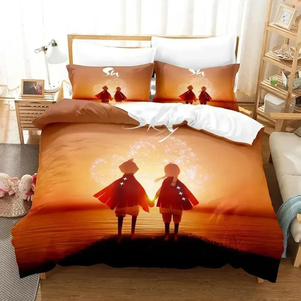 Game SkyChildren of the Light Bedding Set Cartoon Anime three-piece set Adult Kid Bedroom Duvet cover Sets 3D Print Kawaii beds