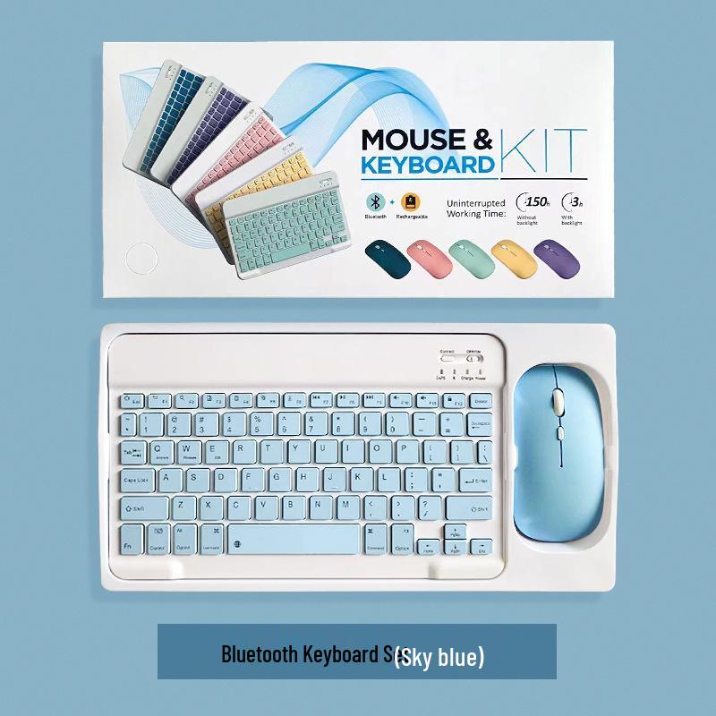 Portable Silent Bluetooth Keyboard for Tablets
